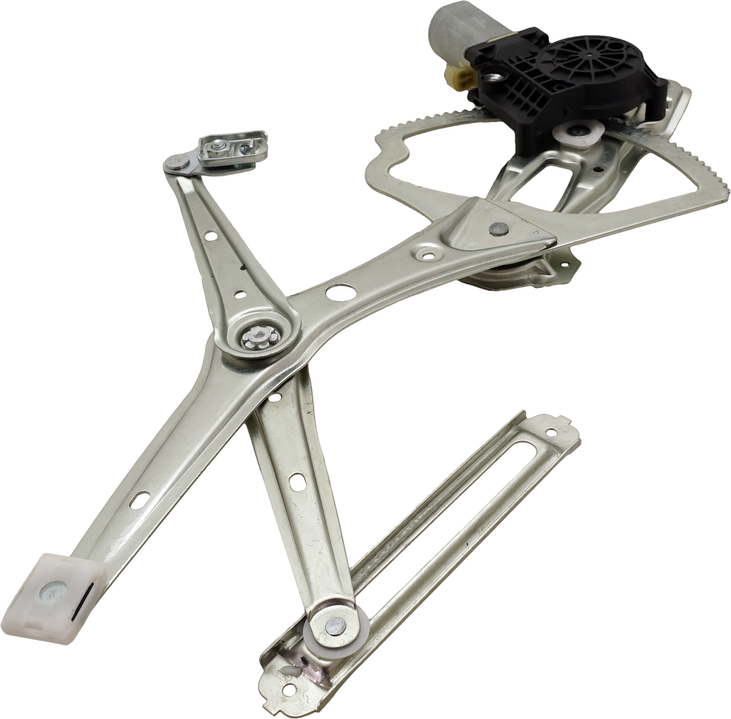 E-CLASS 96-97 FRONT WINDOW REGULATOR LH, Power, w/ Motor, Sedan/Wagon, 2 Pins