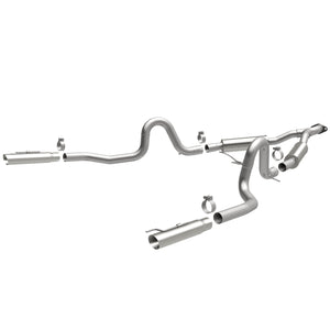 V6 3.8L 4 x 14in. Muffler; 2.5in. Tubing; 3.0in. Polished Stainless Tip; DUAL SPLIT REAR EXIT