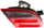 E-CLASS 00-02 TAIL LAMP LH, Inner, Lens and Housing, Red and Smoke, Avantgarde Pkg, Sedan