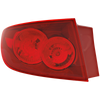 MAZDA 3 04-06 TAIL LAMP LH, Outer, Assembly, Red Lens, w/ Std Type Bumper, Sedan