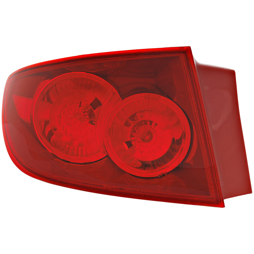 MAZDA 3 04-06 TAIL LAMP LH, Outer, Assembly, Red Lens, w/ Std Type Bumper, Sedan