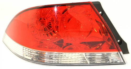 LANCER 04-07 TAIL LAMP LH, Assembly, Clear/Red Lens, ES/LS Models, Sedan