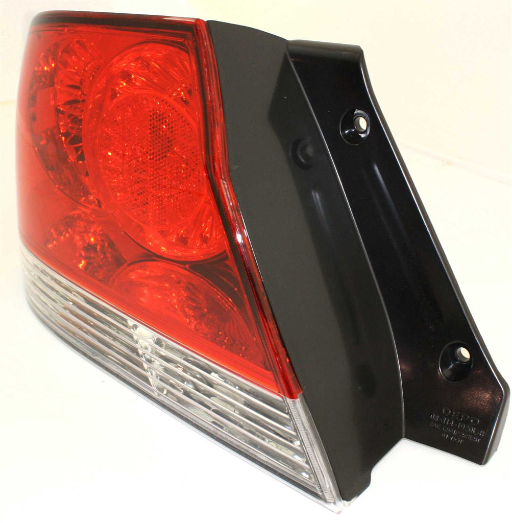 LANCER 04-07 TAIL LAMP LH, Assembly, Clear/Red Lens, ES/LS Models, Sedan
