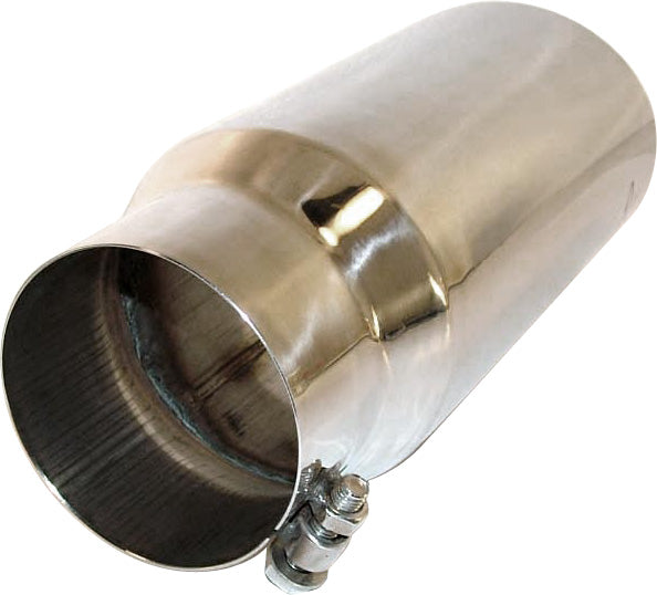 Universal Universal Universal; Tip, 5\ O.D. Rolled Straight 4\" inlet 12\" length, T304; Exhaust; Tip"