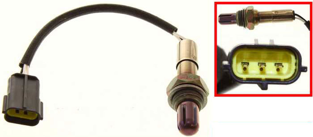 MAZDA 626 96-97 OXYGEN SENSOR, 3 wire, w/ Connector, L4 (2.0L Eng.), Man Trans