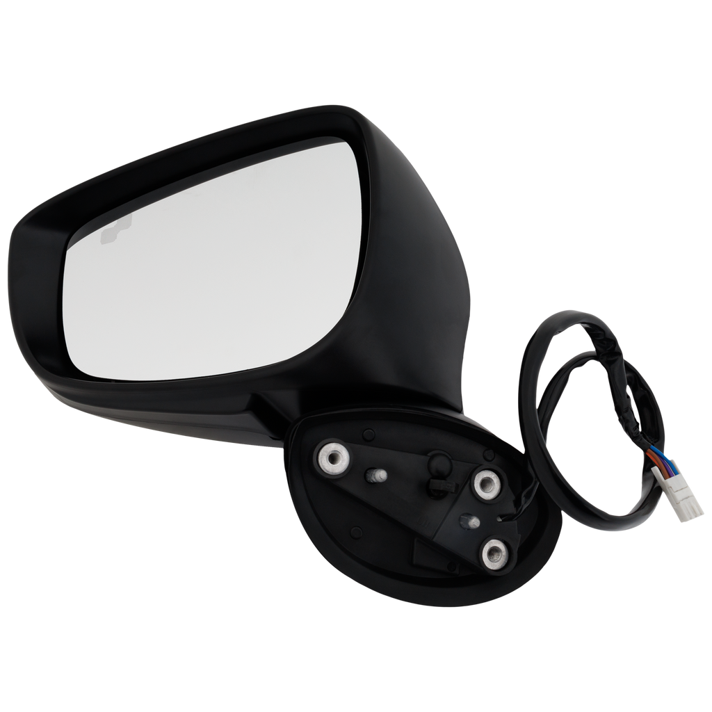 CX-5 15-16 MIRROR LH, Power, Manual Folding, Non-Heated, Paintable, w/ BSD in Glass and In-housing Signal Light, w/o Auto Dimming and Memory