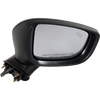 MAZDA 6 17-21 MIRROR RH, Power, Manual Folding, Non-Heated, Paintable, w/ BSD and Signal Light