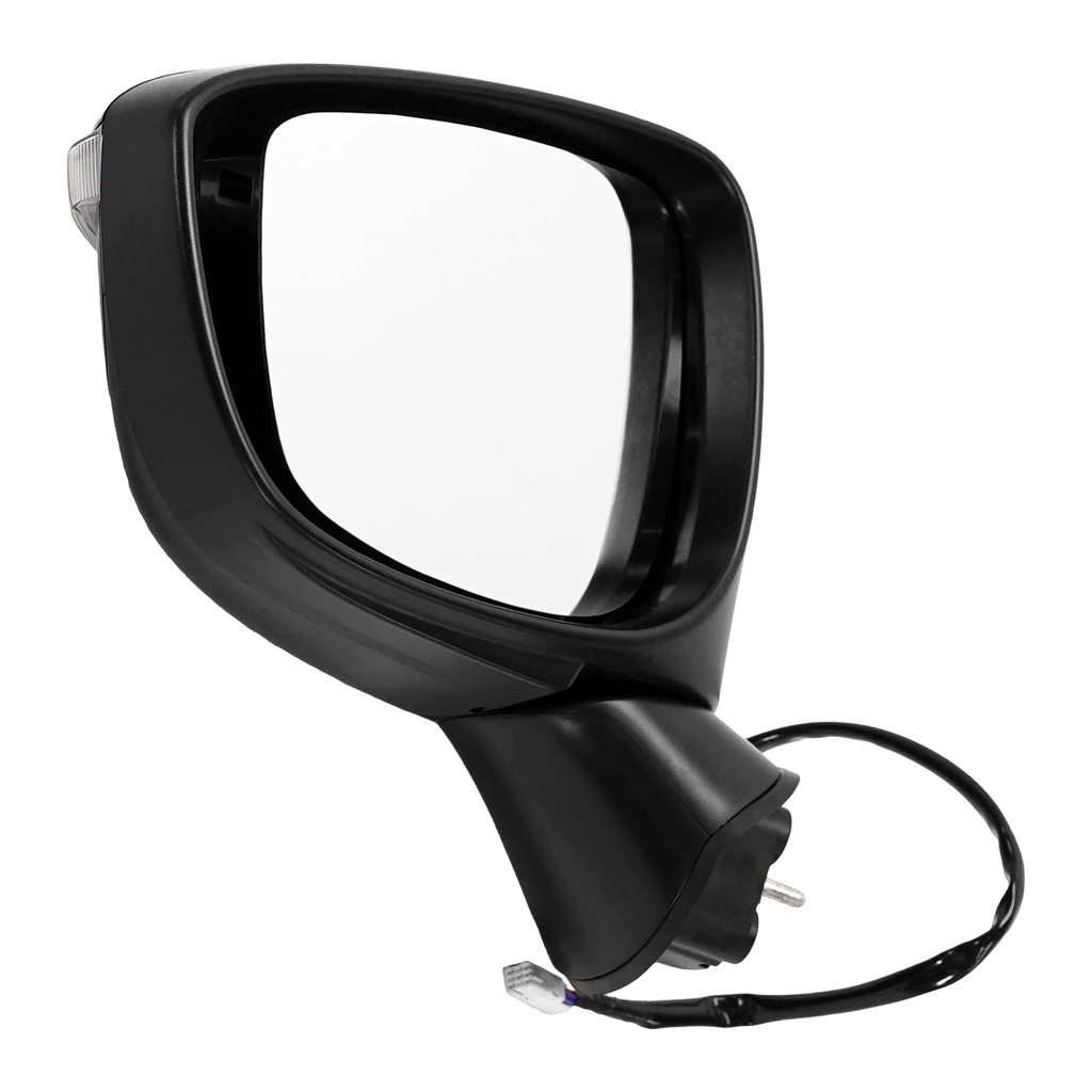 CX-3 16-22 MIRROR LH, Power, Manual Folding, Heated, Paintable, w/ In-housing Signal Light, w/o Auto Dimming, BSD, and Memory