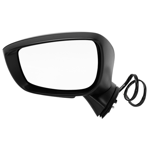 CX-5 15-16 MIRROR LH, Power, Manual Folding, Heated, Paintable, w/ In-housing Signal Light, w/o Auto Dimming, BSD, and Memory