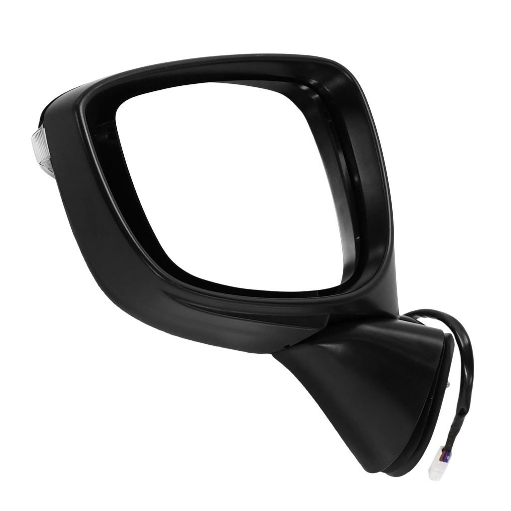 CX-5 15-16 MIRROR LH, Power, Manual Folding, Heated, Paintable, w/ In-housing Signal Light, w/o Auto Dimming, BSD, and Memory