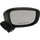 CX-9 16-17 MIRROR RH, Power, Manual Folding, Heated, Paintable, w/ In-housing Signal Light, w/o Auto Dimming, BSD, and Memory
