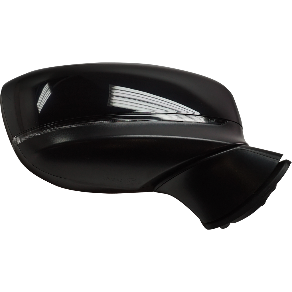 CX-9 16-17 MIRROR RH, Power, Manual Folding, Heated, Paintable, w/ In-housing Signal Light, w/o Auto Dimming, BSD, and Memory