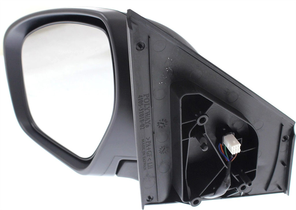 CX-9 10-15 MIRROR LH, Power, Manual Folding, Heated, Paintable, w/ In-housing Signal Light, w/o Auto Dimming, BSD, and Memory