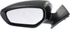 CX-9 10-15 MIRROR LH, Power, Manual Folding, Heated, Paintable, w/ In-housing Signal Light, w/o Auto Dimming, BSD, and Memory