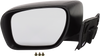 CX-7 10-12/MAZDA 5 08-17 MIRROR LH, Power, Manual Folding, Heated, Paintable, w/o Auto Dimming, BSD, Memory, and Signal Light