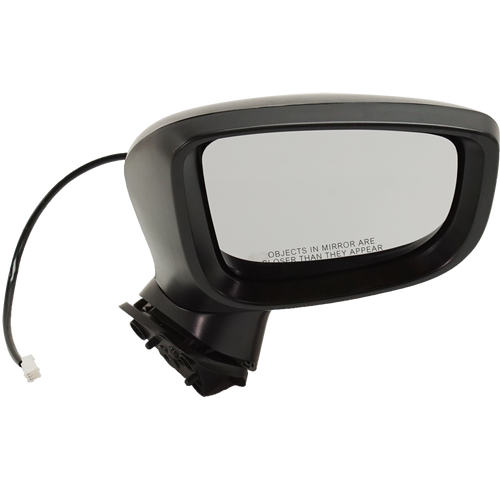 MAZDA 3 17-18 MIRROR RH, Power, Manual Folding, Non-Heated, Paintable, w/o BSD and Signal Light, Japan Built Vehicle
