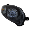 ECLIPSE 06-09 CLEAR HEAD LAMP RH AND LH, Lens and Housing, Black Interior