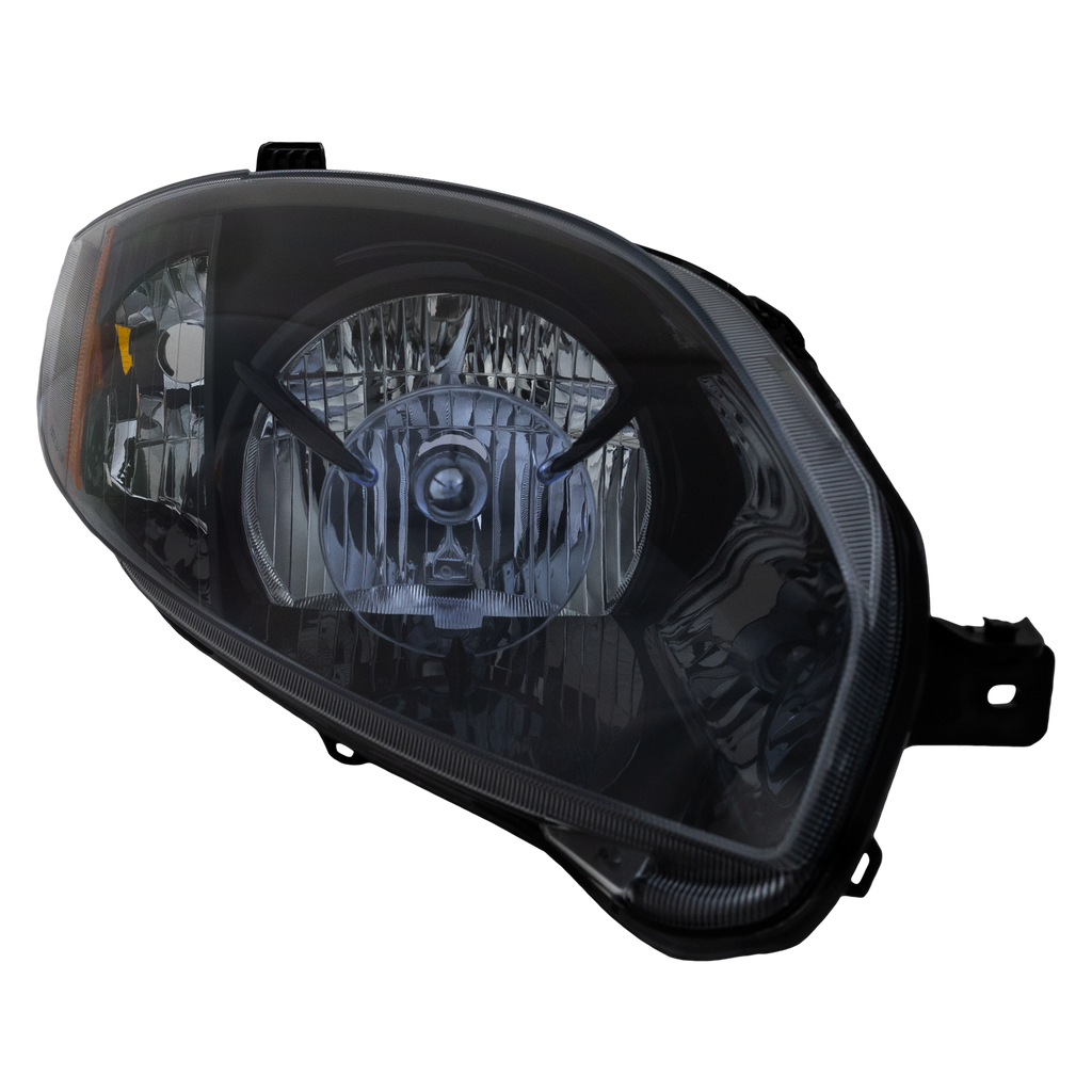 ECLIPSE 06-09 CLEAR HEAD LAMP RH AND LH, Lens and Housing, Black Interior