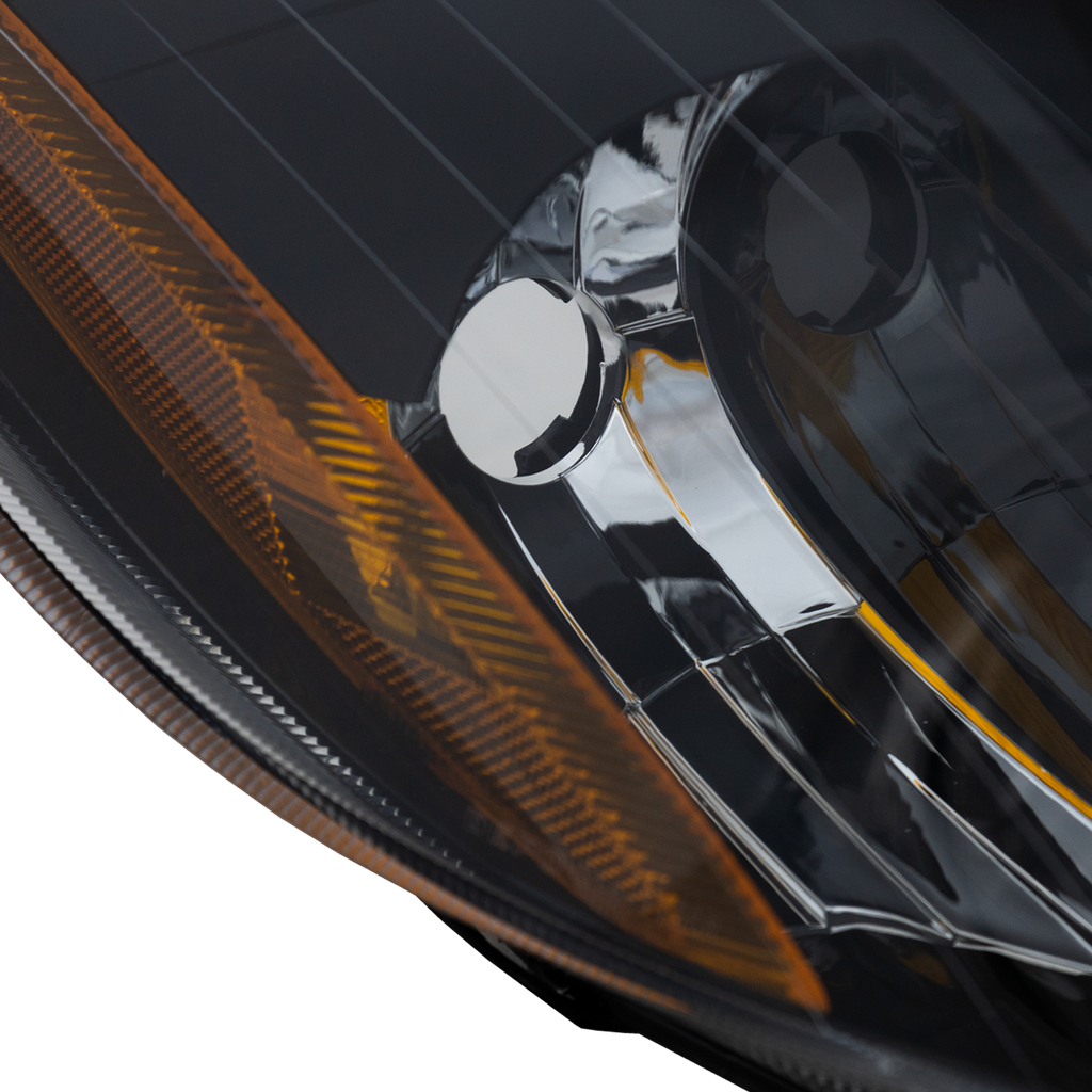ECLIPSE 06-09 CLEAR HEAD LAMP RH AND LH, Lens and Housing, Black Interior