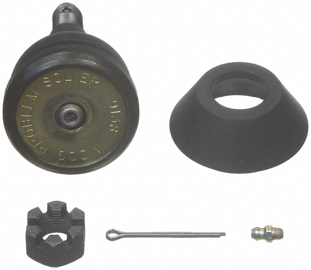 MOOG BALL JOINT, SOLD INDIVIDUALLY -- Includes mounting hardware and ball joint boots that prevent c