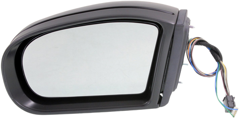 E-CLASS 03-06 MIRROR LH, Power, Manual Folding, Heated, Paintable, w/ In-housing Signal Light, w/o Auto Dimming, BSD, and Memory