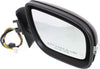 E-CLASS 07-09 MIRROR RH, Power, Power Folding, Heated, Paintable, w/ In-housing Signal Light and Memory, w/o Auto Dimming and BSD