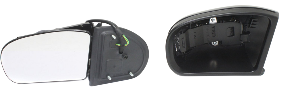 C-CLASS 01-04 MIRROR LH, Power, Power Folding, Heated, Paintable, w/ In-housing Signal Light, w/o Auto Dimming, BSD, and Memory