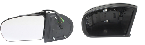 C-CLASS 01-04 MIRROR LH, Power, Power Folding, Heated, Paintable, w/ In-housing Signal Light, w/o Auto Dimming, BSD, and Memory