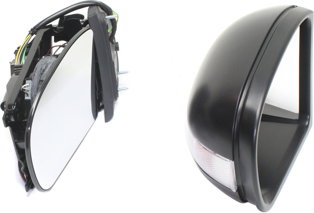 C-CLASS 01-04 MIRROR LH, Power, Power Folding, Heated, Paintable, w/ In-housing Signal Light, w/o Auto Dimming, BSD, and Memory