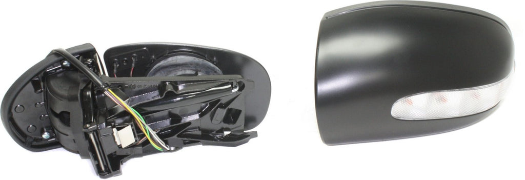 C-CLASS 01-04 MIRROR LH, Power, Power Folding, Heated, Paintable, w/ In-housing Signal Light, w/o Auto Dimming, BSD, and Memory