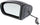 C-CLASS 05-07 MIRROR LH, Power, Manual Folding, Heated, Paintable, w/ In-housing Signal Light, w/o Auto Dimming, BSD, and Memory