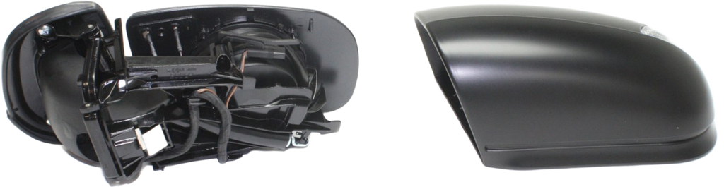 E-CLASS 00-03 MIRROR LH, Power, Power Folding, Heated, Paintable, w/ In-housing Signal Light and Memory, w/o Auto Dimming and BSD