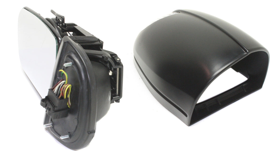 E-CLASS 00-03 MIRROR LH, Power, Power Folding, Heated, Paintable, w/ In-housing Signal Light and Memory, w/o Auto Dimming and BSD