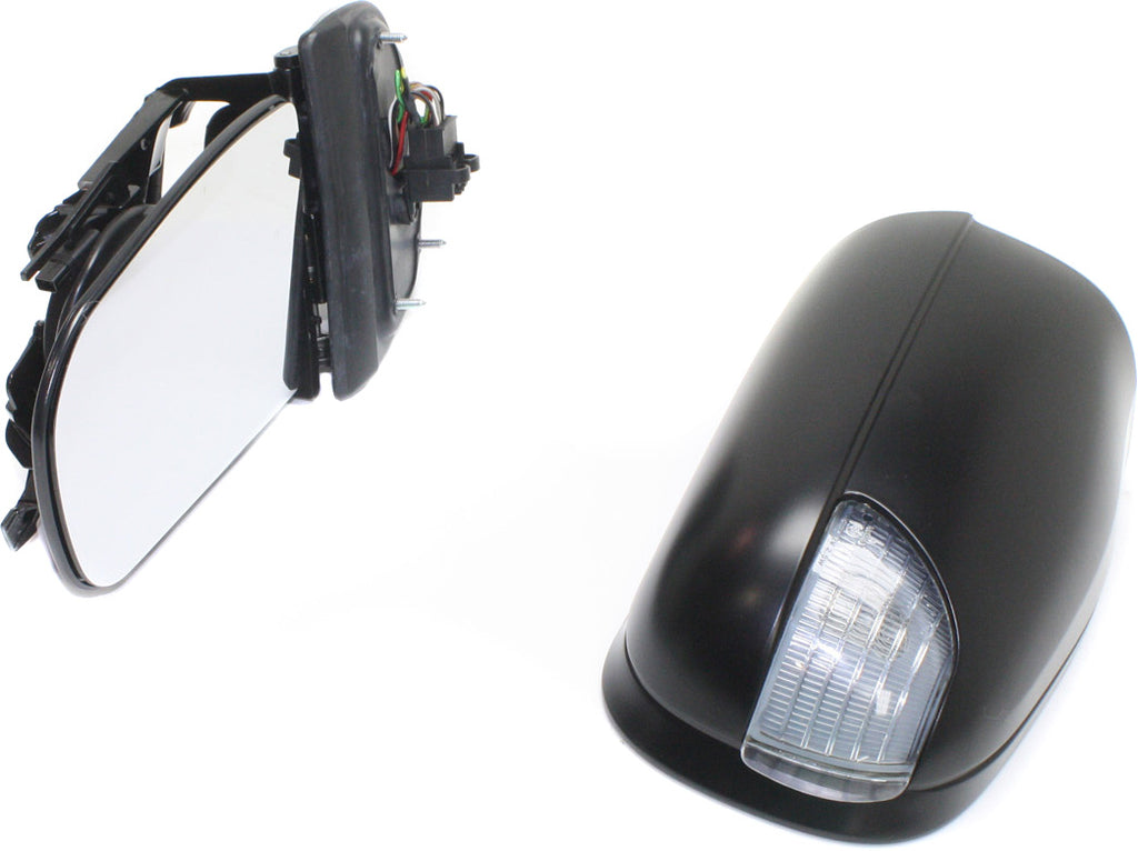 E-CLASS 00-03 MIRROR LH, Power, Power Folding, Heated, Paintable, w/ In-housing Signal Light and Memory, w/o Auto Dimming and BSD