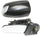 E-CLASS 00-03 MIRROR LH, Power, Power Folding, Heated, Paintable, w/ In-housing Signal Light and Memory, w/o Auto Dimming and BSD