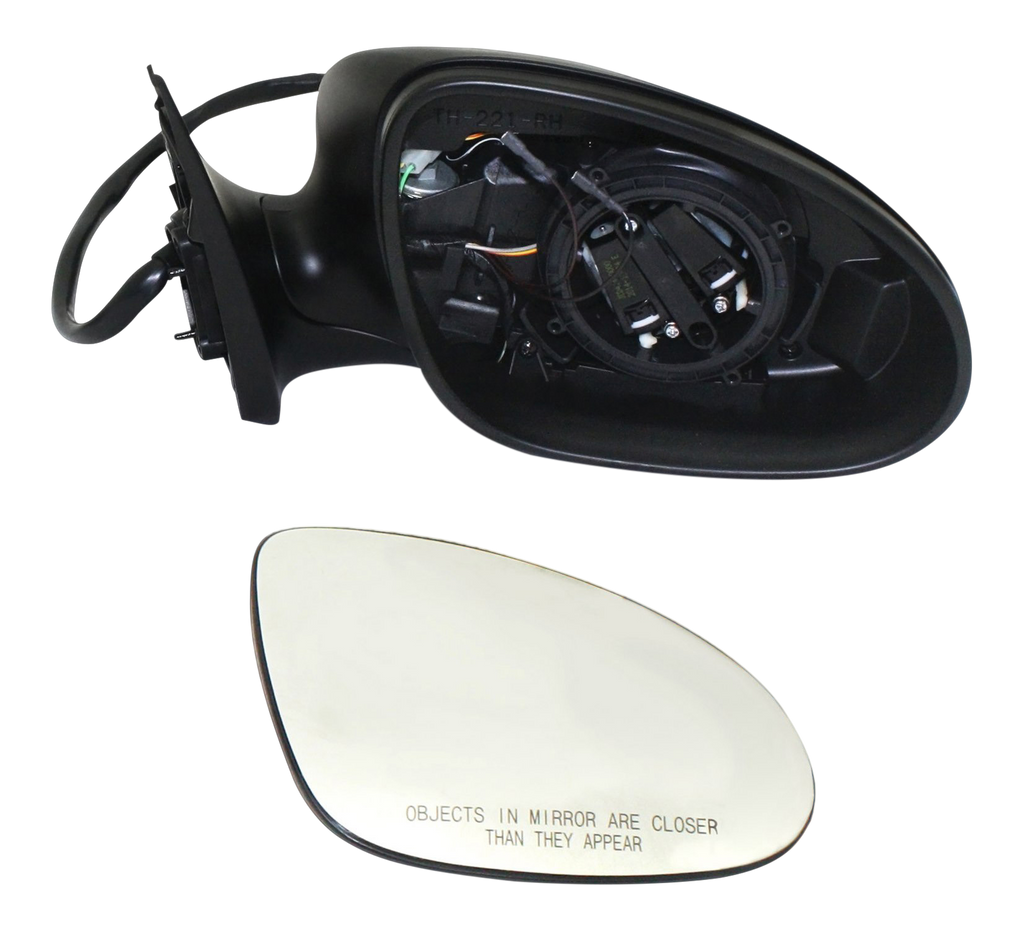 S-CLASS 07-09 MIRROR RH, Power, Power Folding, Heated, Paintable, w/ Memory, Puddle Light, and Signal Light