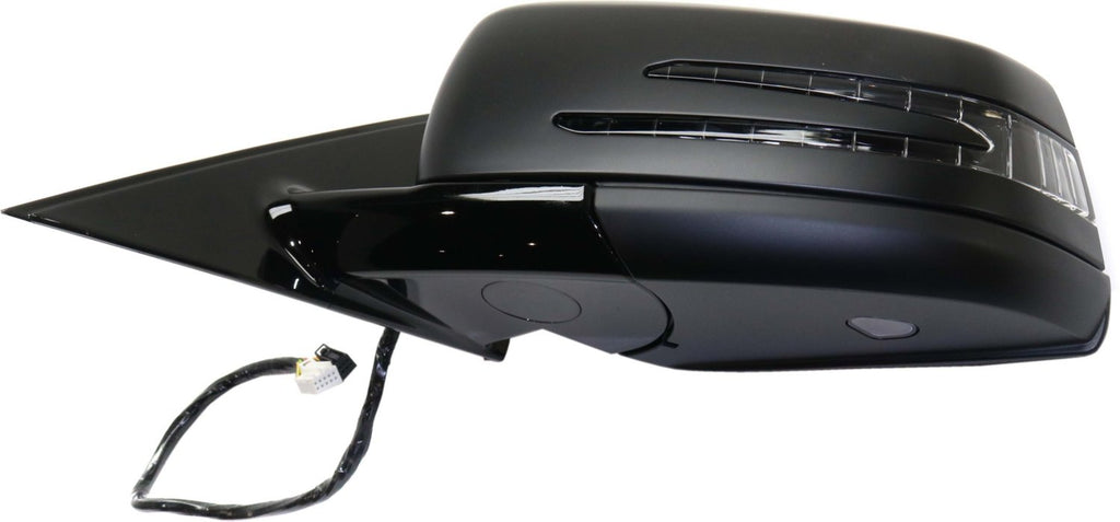 S-CLASS 10-13 MIRROR LH, Power, Power Folding, Heated, Paintable, w/ Memory, Puddle Light, and Signal Light, w/o Auto Dimming and BSD