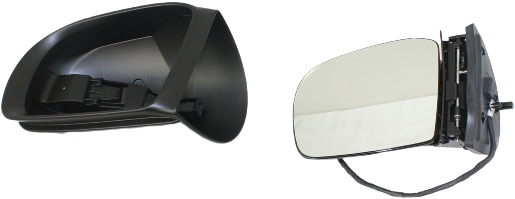 R-CLASS 06-10 MIRROR LH, Power, Power Folding, Heated, Paintable, w/ Puddle and Signal Lights, w/o Memory