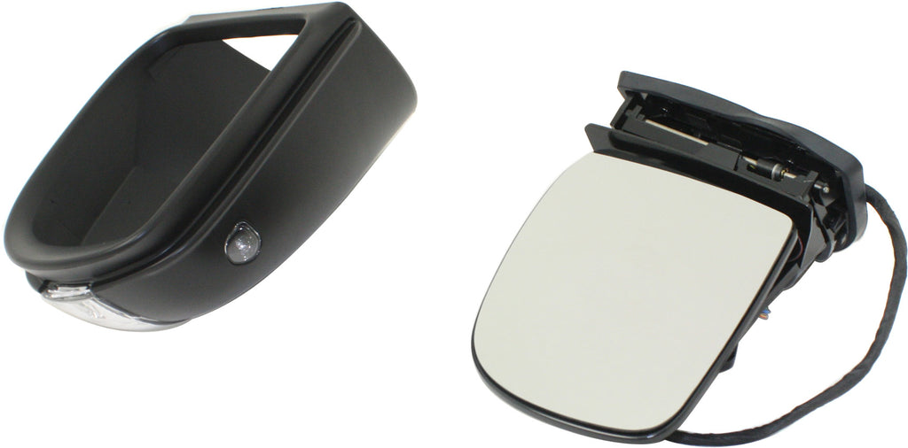 R-CLASS 06-10 MIRROR LH, Power, Power Folding, Heated, Paintable, w/ Puddle and Signal Lights, w/o Memory