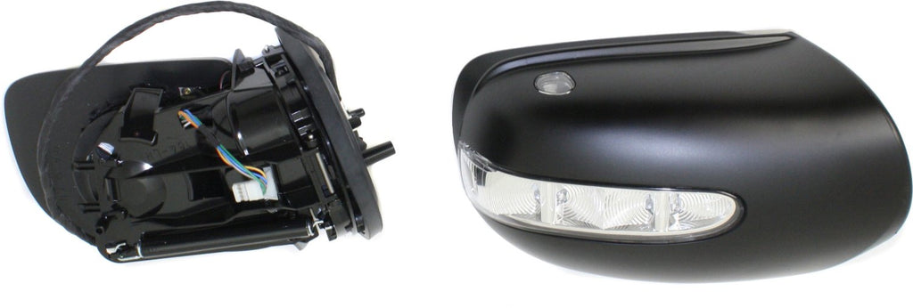 R-CLASS 06-10 MIRROR LH, Power, Power Folding, Heated, Paintable, w/ Puddle and Signal Lights, w/o Memory