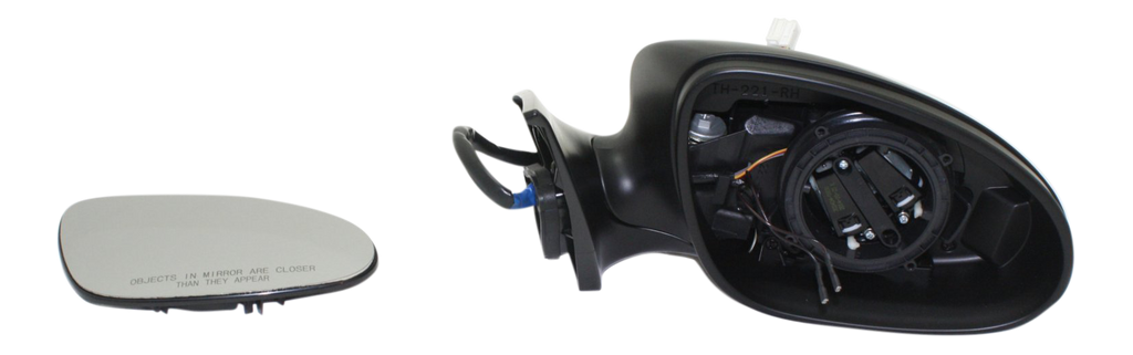CLS-CLASS 06-08 MIRROR RH, Power, Manual Folding, Heated, Paintable, w/ In-housing Signal Light and Memory, w/o Auto Dimming and BSD