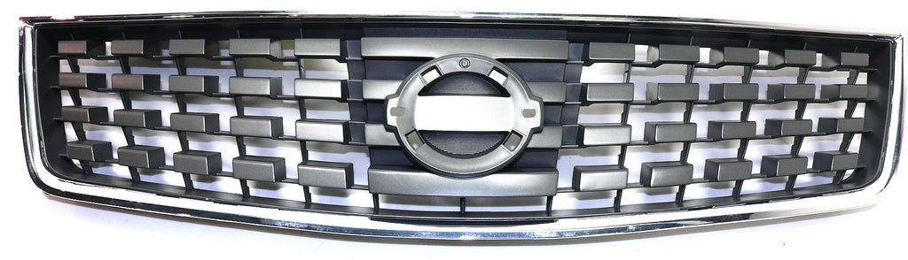 SENTRA 07-08 GRILLE, ABS Plastic, Chrome Shell/Painted Black Insert, 2.0L Eng - CAPA