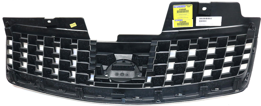 SENTRA 07-08 GRILLE, ABS Plastic, Chrome Shell/Painted Black Insert, 2.0L Eng - CAPA