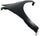VERSA 07-12 FRONT FENDER RH, Primed, Hatchback/(Sedan 07-11, Steel, w/o Signal Light Hole) - CAPA