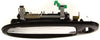 MAXIMA 95-97 FRONT EXTERIOR DOOR HANDLE LH, Smooth Black Bezel, Chrome Lever