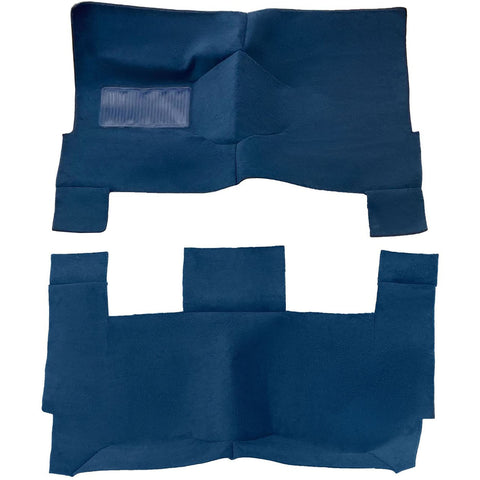 2 Doors; Lapis Blue Nylon Cut Pile