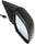 VERSA 12-14 MIRROR RH, Manual Adjust, Manual Folding, Non-Heated, Paintable, Sedan, S Model