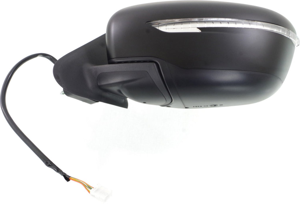 JUKE 15-17 MIRROR LH, Power, Manual Folding, Non-Heated, Paintable, w/ Auto Dimming and Signal Light, w/o Side View Camera
