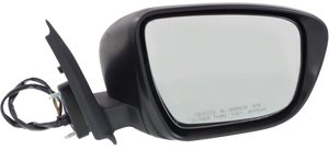 JUKE 15-17 MIRROR RH, Power, Manual Folding, Non-Heated, Paintable, w/ Auto Dimming and Signal Light, w/o Side View Camera