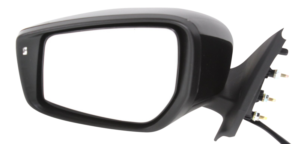 VERSA 15-18 MIRROR LH, Power, Manual Folding, Non-Heated, Paintable, w/ Signal Light